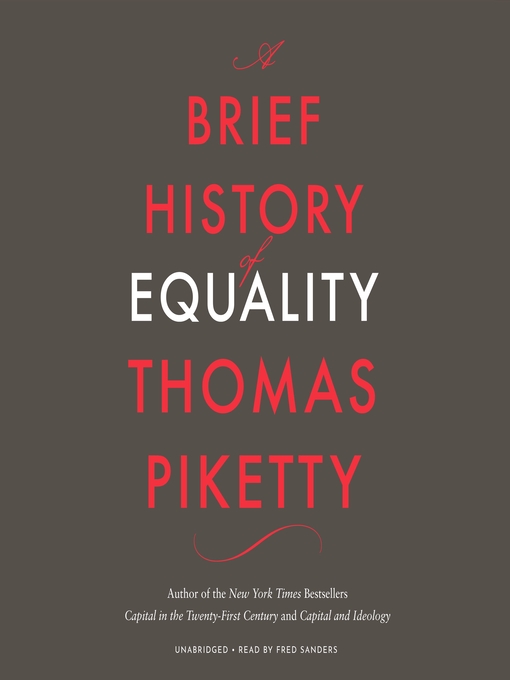 Title details for A Brief History of Equality by Thomas Piketty - Wait list
